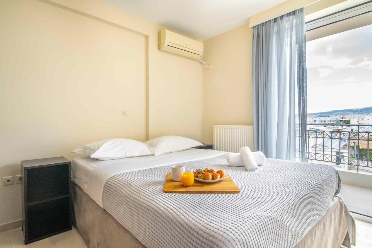 Lis153 By Smart Cozy Suites - Top Floors With Amazing City View - Available 24Hr Athen Eksteriør bilde