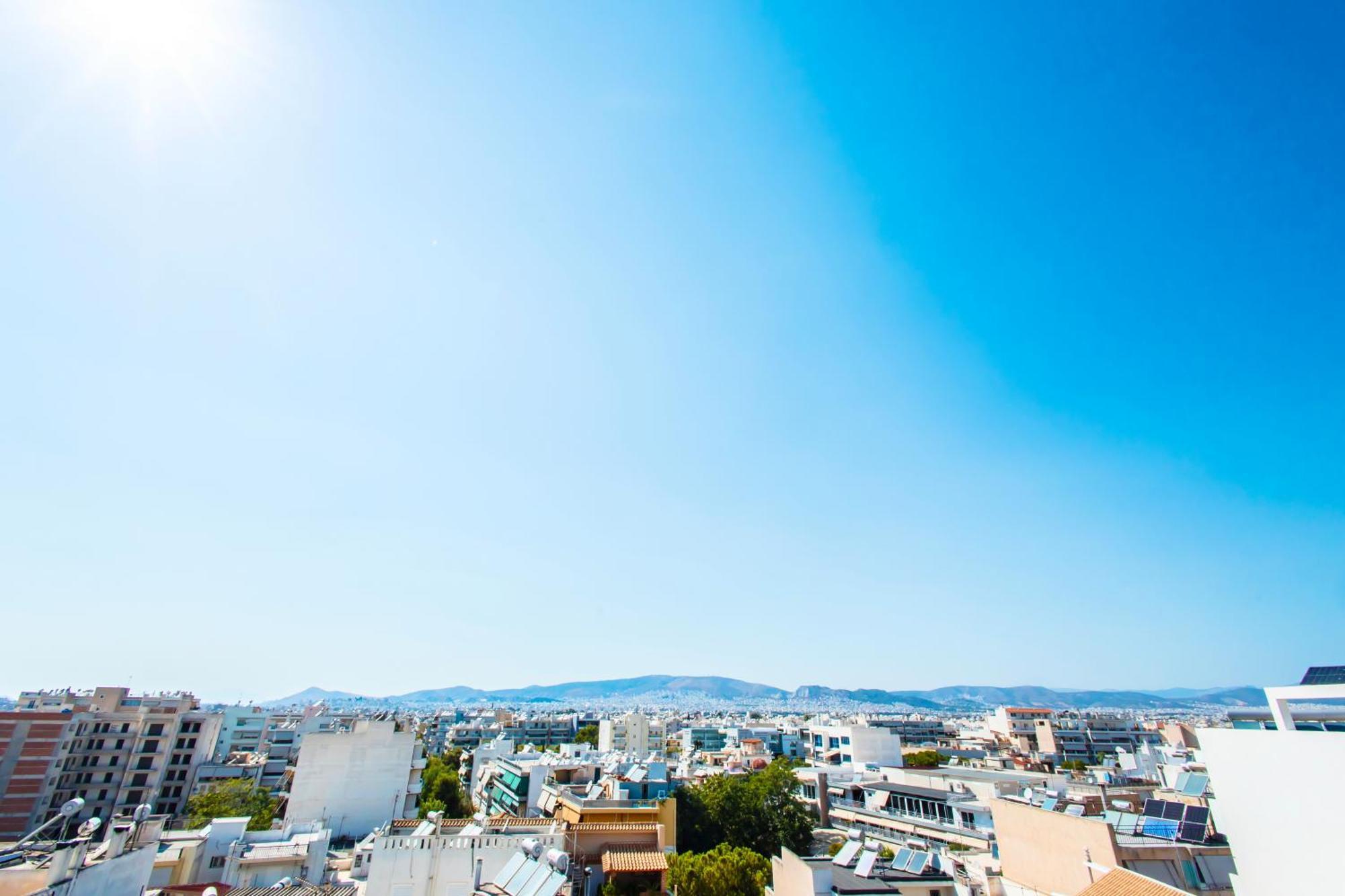 Lis153 By Smart Cozy Suites - Top Floors With Amazing City View - Available 24Hr Athen Eksteriør bilde