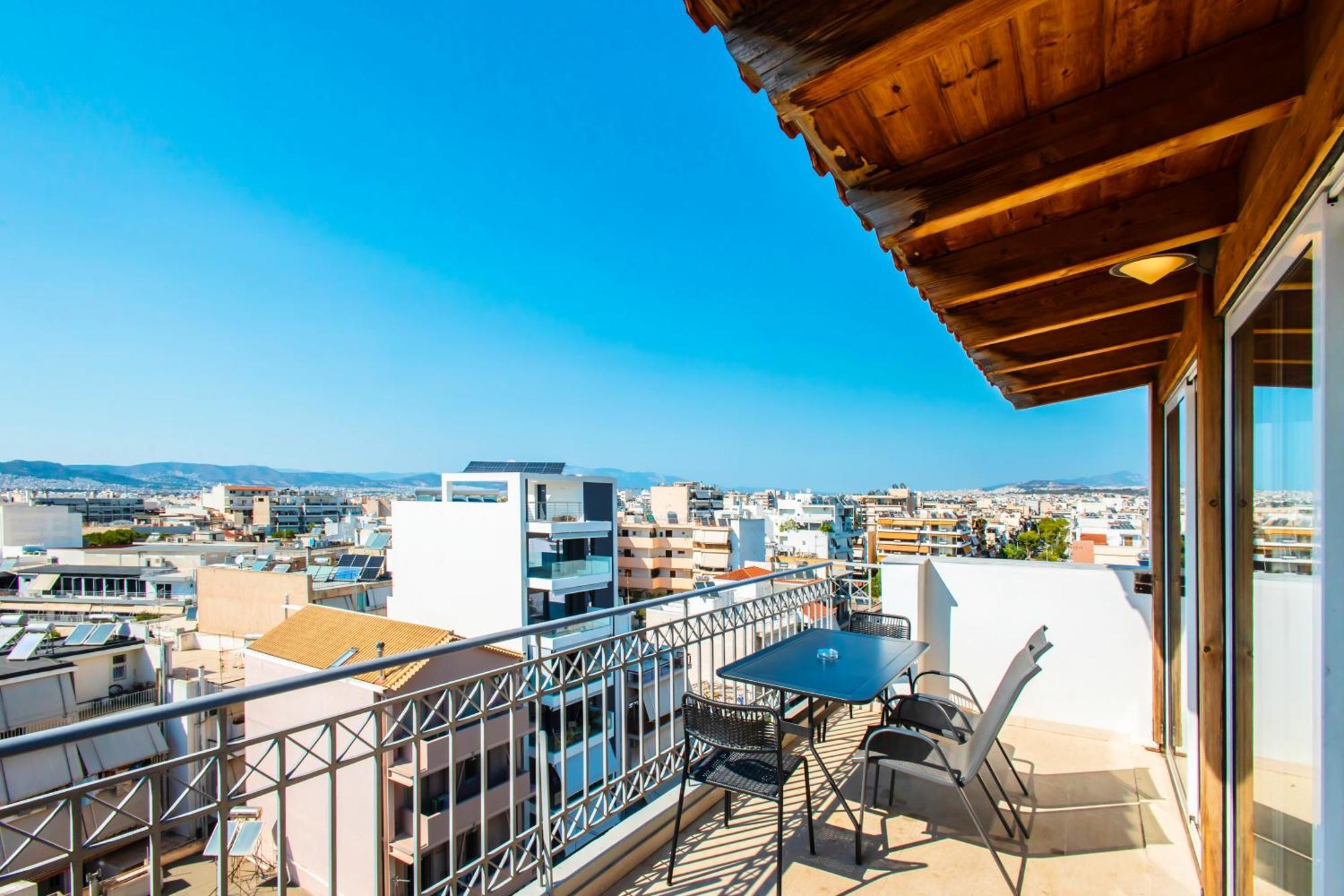 Lis153 By Smart Cozy Suites - Top Floors With Amazing City View - Available 24Hr Athen Eksteriør bilde