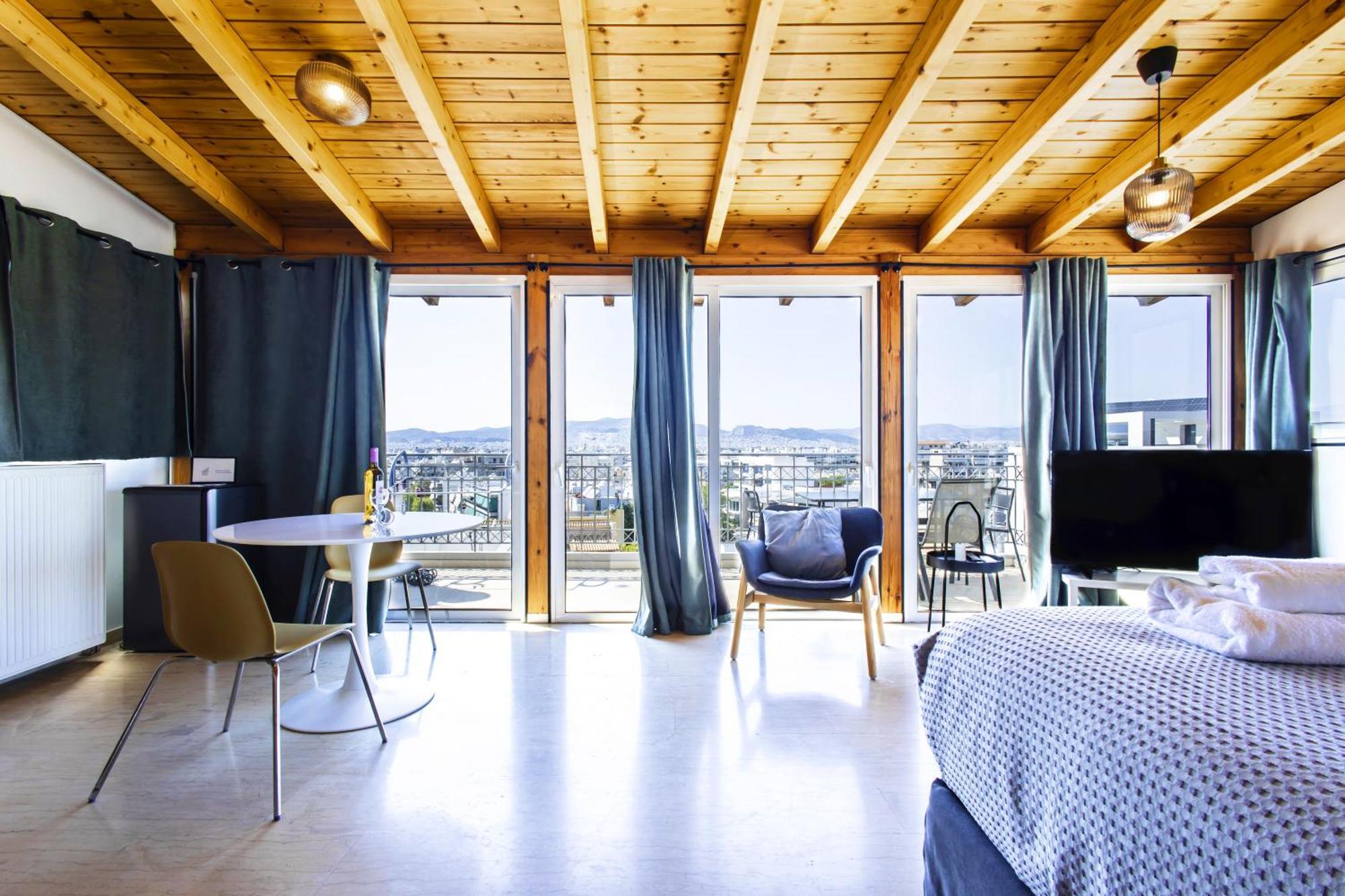 Lis153 By Smart Cozy Suites - Top Floors With Amazing City View - Available 24Hr Athen Eksteriør bilde