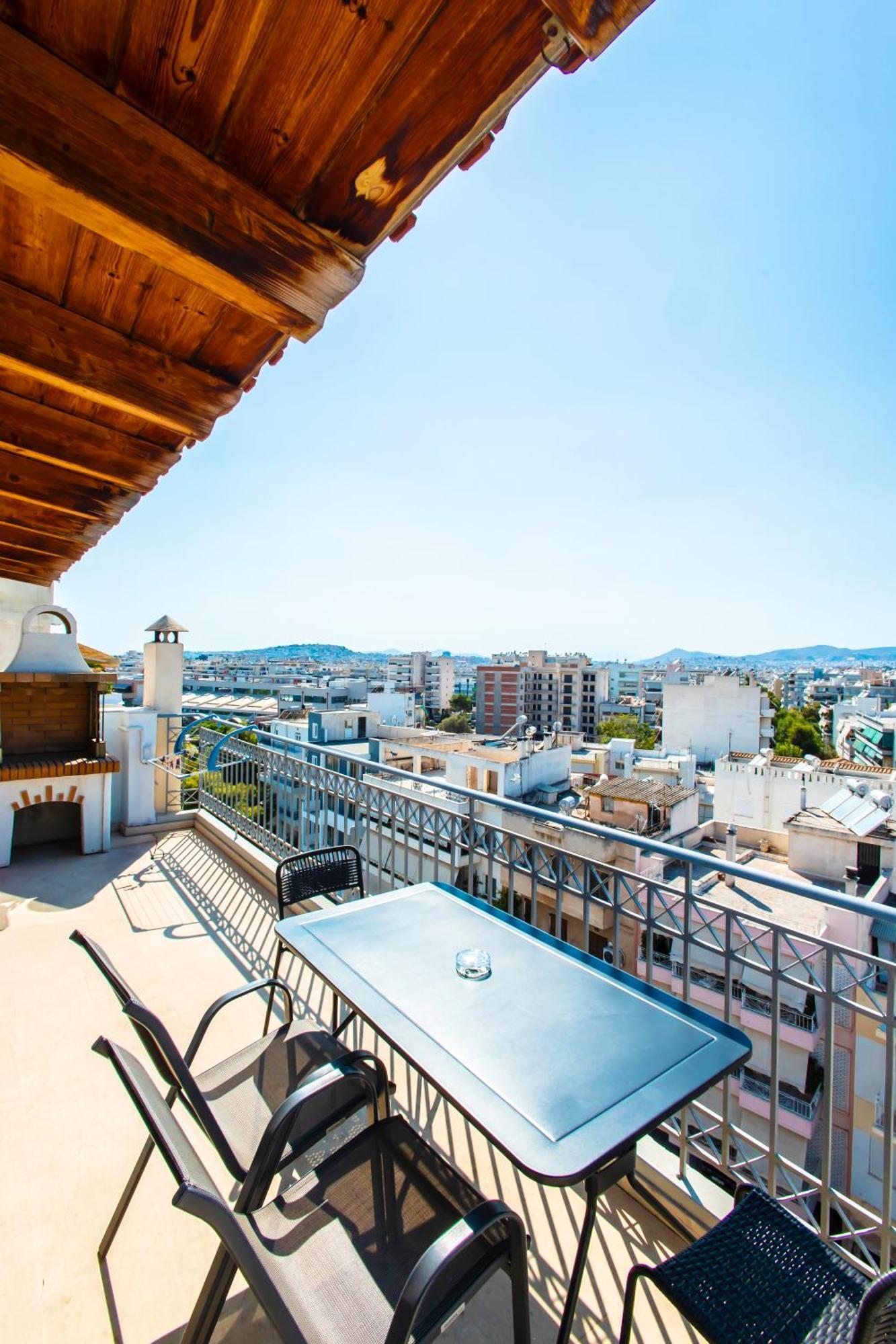 Lis153 By Smart Cozy Suites - Top Floors With Amazing City View - Available 24Hr Athen Eksteriør bilde