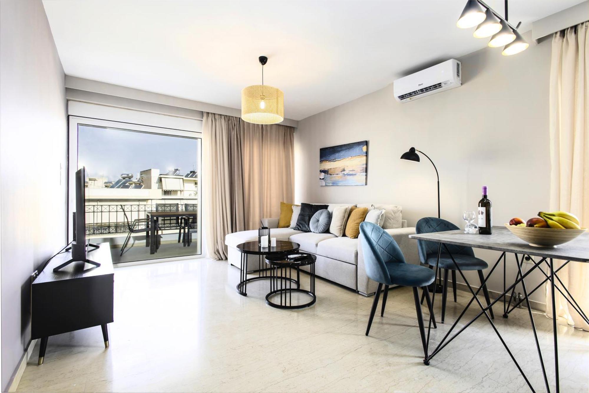 Lis153 By Smart Cozy Suites - Top Floors With Amazing City View - Available 24Hr Athen Eksteriør bilde