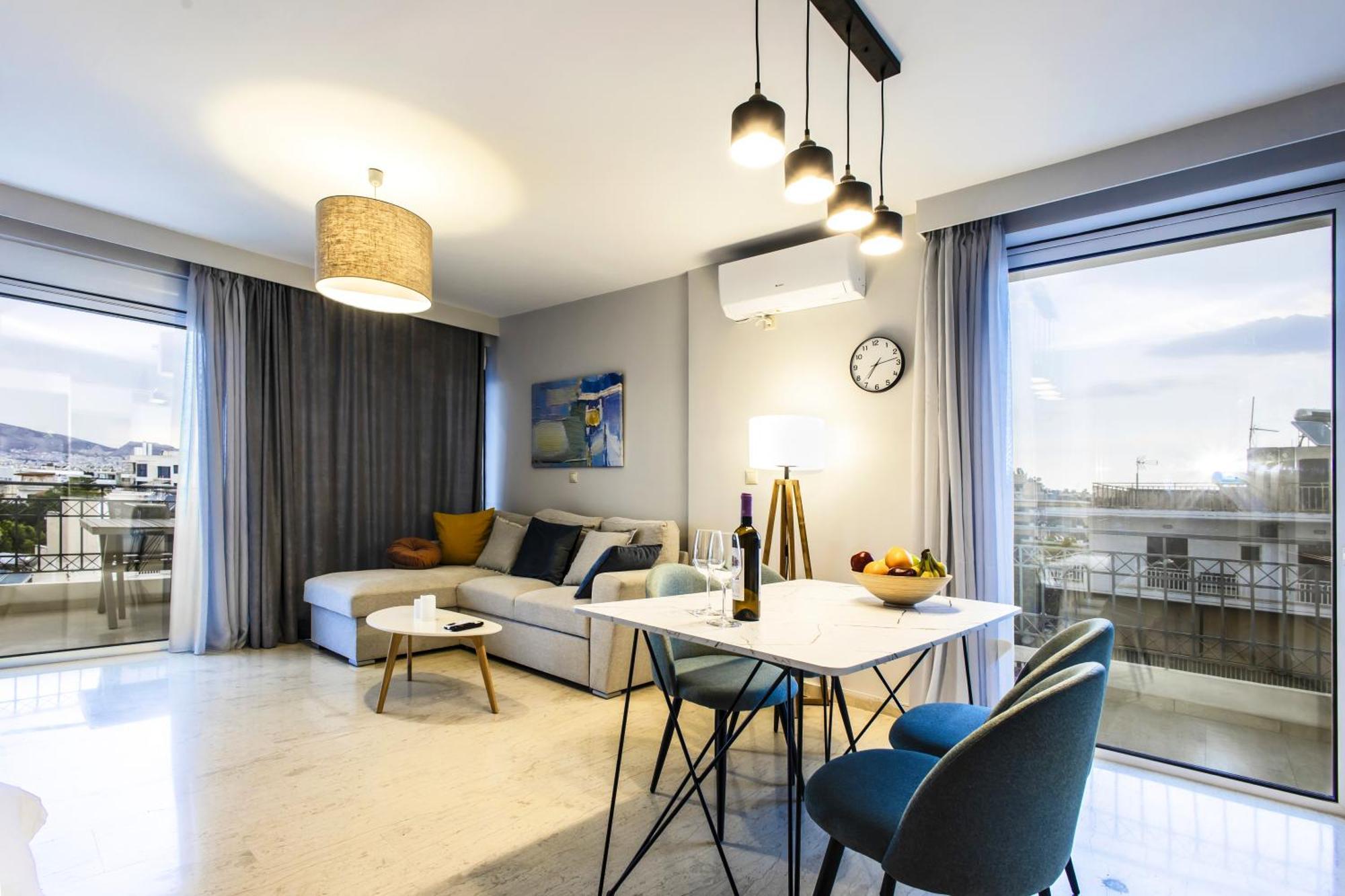 Lis153 By Smart Cozy Suites - Top Floors With Amazing City View - Available 24Hr Athen Eksteriør bilde