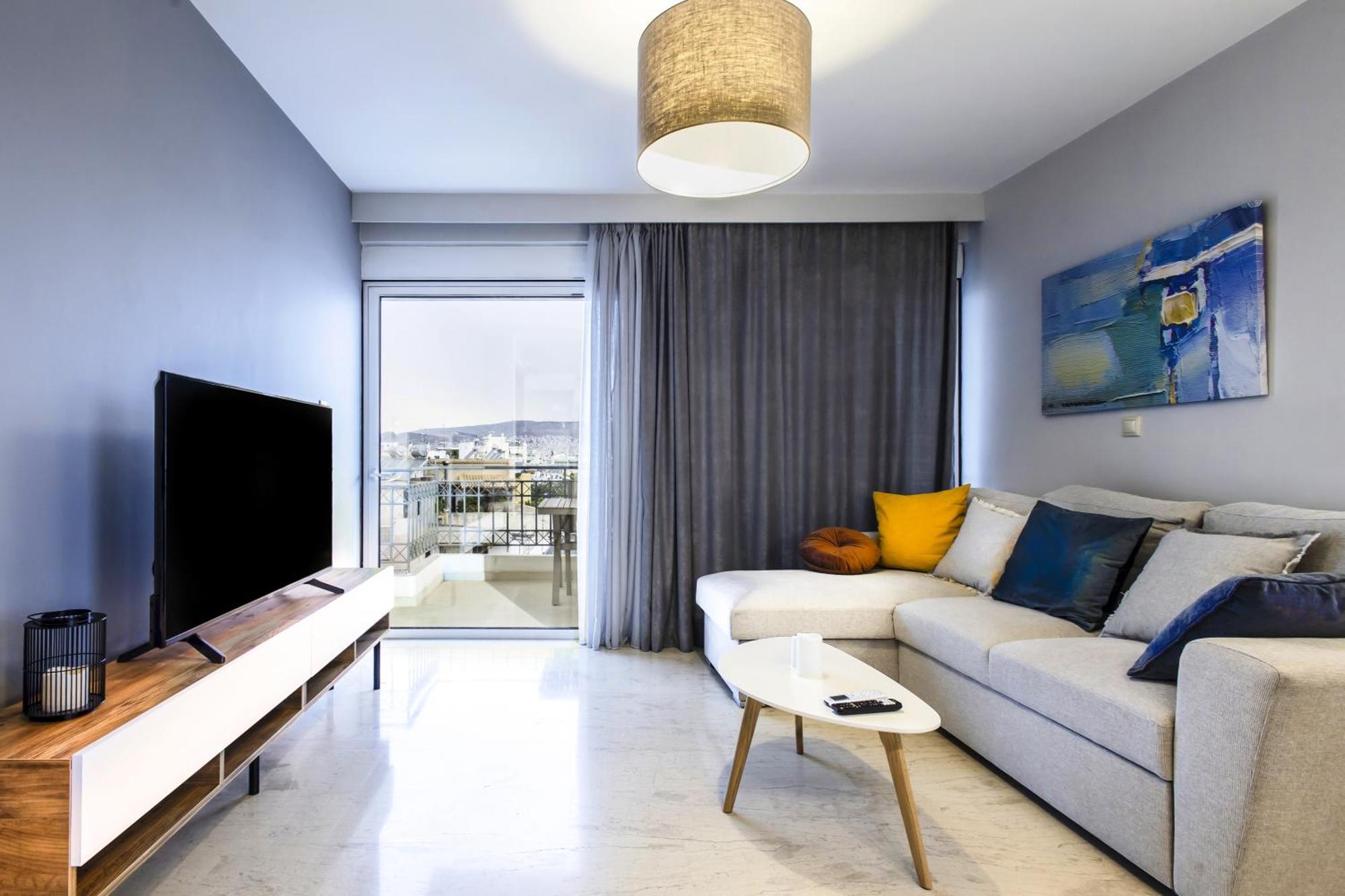 Lis153 By Smart Cozy Suites - Top Floors With Amazing City View - Available 24Hr Athen Eksteriør bilde